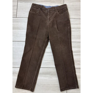 LL Bean‎ Brown Corduroy Natural Fit Men's Size 36X29 Pants Relaxed Stretch